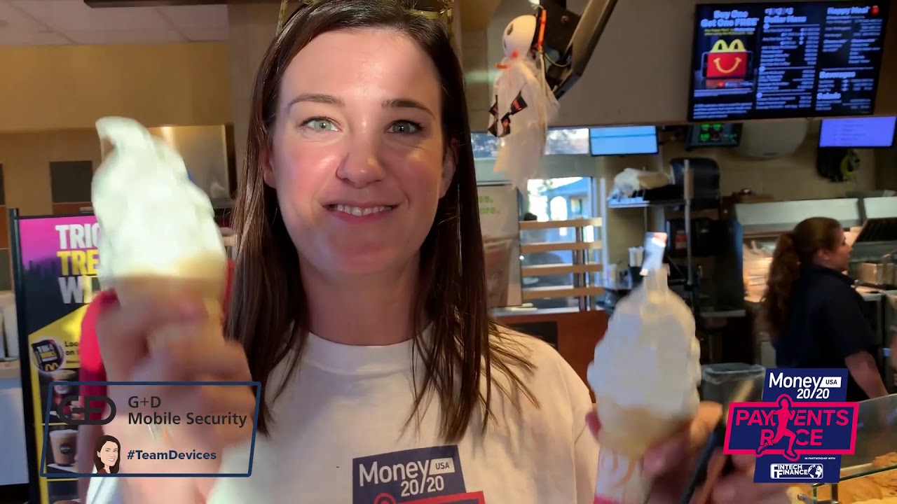 #TeamDevices #PaymentsRace #M2020Race Day 5. Megan travelling from New York to Las Vegas