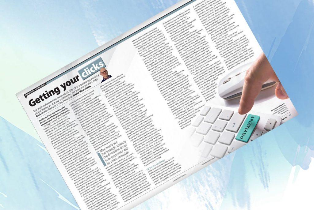 Exclusive: ‘Getting Your Clicks' – Jukka Yliuntinen, G+D in “The Fintech Magazine” | Fintech Finance