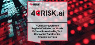 4CRisk.ai-Featured-on--RegTech100-List-of-the-World's--100-Most-Innovative-RegTech--Companies-Transforming--Financial-Services