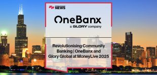 Stuart Fearn of OneBanx and Symon Buckman of Glory Global discuss community banking, coin recycling, and digital banking solutions at MoneyLive 2025.