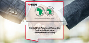 Dr. Sidi Ould Tah sworn in as the ninth President of the African Development Bank Group in Abidjan, Côte d’Ivoire, with Presidents Alassane Ouattara and Mohamed Ould Ghazouani in attendance.