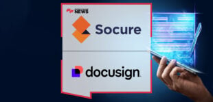 Johnny Ayers, CEO and Founder of Socure, and Mangesh Bhandarkar, Group VP of Product Management at Docusign, announce a global partnership to embed Socure’s AI-powered identity verification into Docusign Identify for secure, frictionless e-signatures.