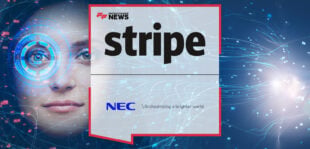 Stripe and NEC showcase face recognition payments using the Stripe Reader S700 at Singapore FinTech Festival 2025.