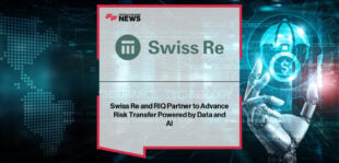 Swiss Re CEO Andreas Berger and RIQ CEO Mark Wilson announce a strategic MoU to co-develop AI-native reinsurance capacity solutions and risk-transfer innovation across the UAE.